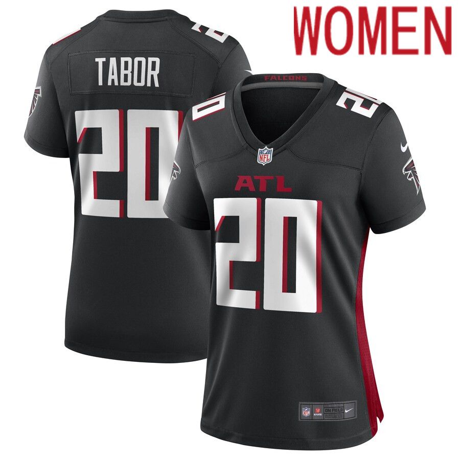 Women Atlanta Falcons 20 Teez Tabor Nike Black Game Player NFL Jersey